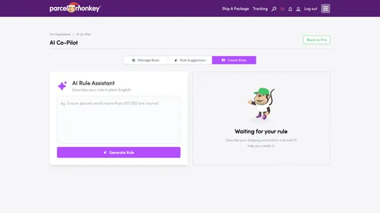 Parcel Monkey Pro screenshot