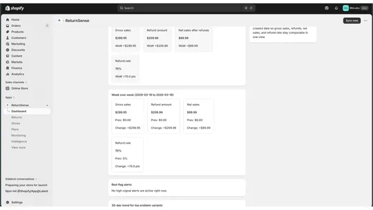 ReturnSense screenshot