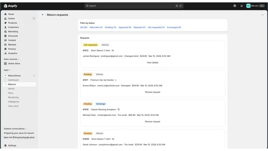 ReturnSense screenshot