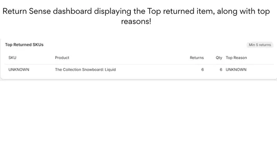 ReturnSense screenshot