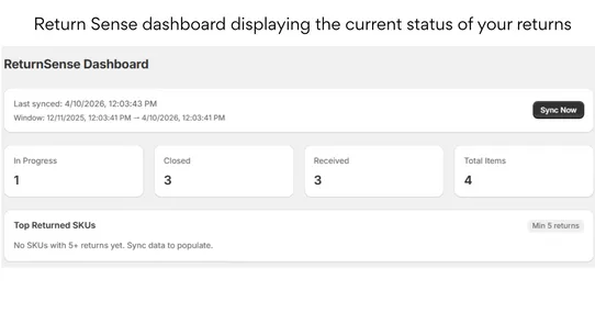 ReturnSense screenshot
