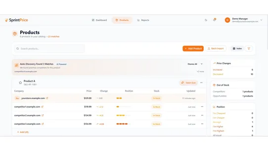 SprintPrice screenshot