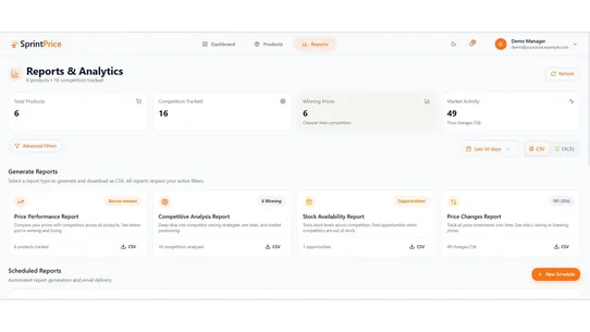 SprintPrice screenshot