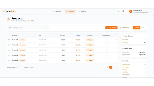 SprintPrice screenshot