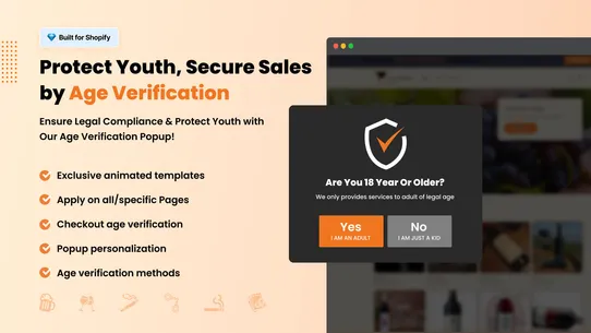 Smart Age Verification Popup screenshot