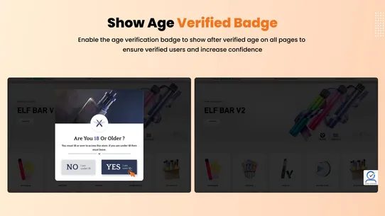 Smart Age Verification Popup screenshot