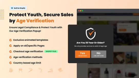 Smart Age Verification Popup screenshot