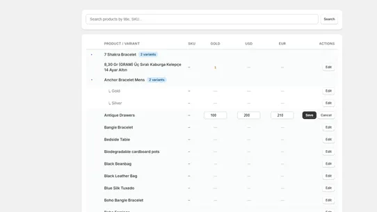 Gold Prices &amp; Exchange screenshot