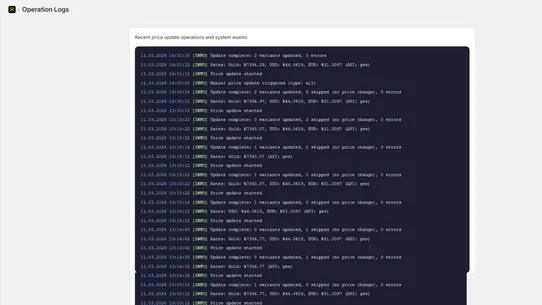 Gold Prices &amp; Exchange screenshot