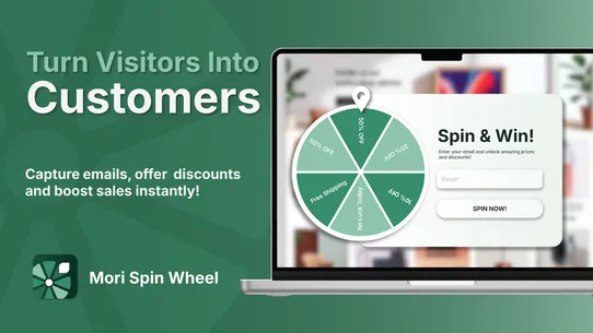 Mori Spin Wheel Email Popup screenshot
