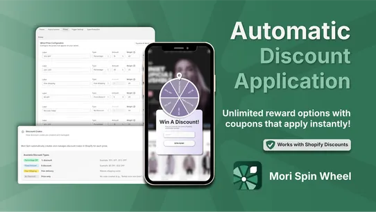 Mori Spin Wheel Email Popup screenshot