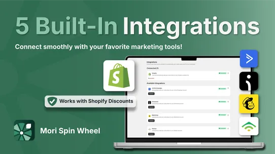 Mori Spin Wheel Email Popup screenshot
