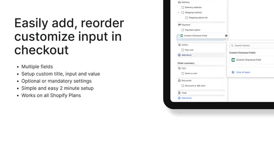 Custom Checkout Fields screenshot
