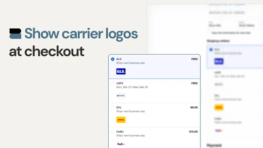 Arktic: Checkout carrier icons screenshot