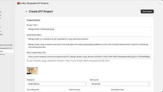 Crafty: Shoppable DIY Projects screenshot