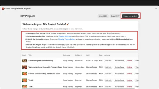 Crafty: Shoppable DIY Projects screenshot