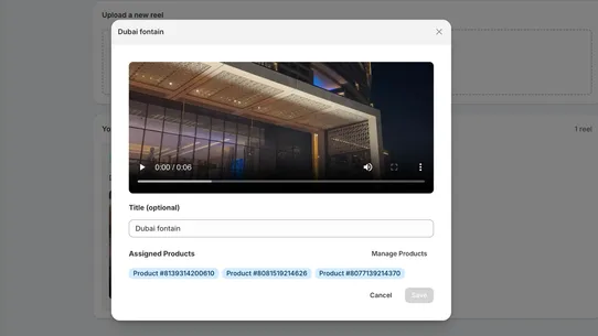 Genlook Shoppable Videos screenshot