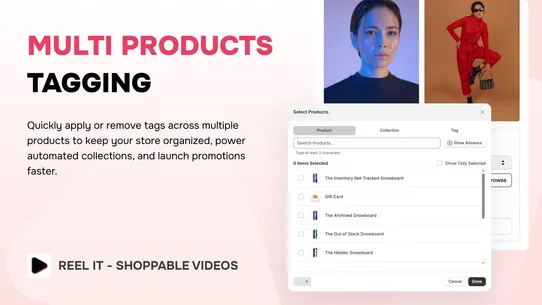 Reel It – Shoppable Video screenshot