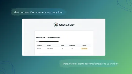 StockAlert — Inventory Alerts screenshot