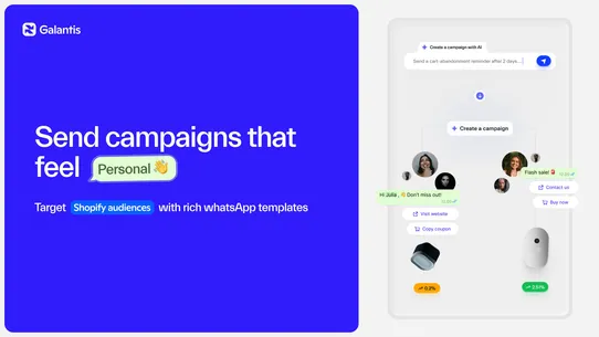 Galantis ‑ WhatsApp Marketing screenshot