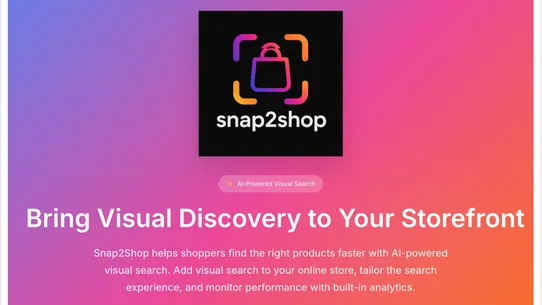 snap2shop screenshot