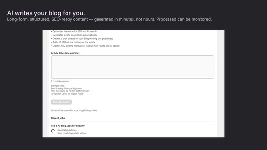 Agatha: AIO SEO Blog Generator screenshot