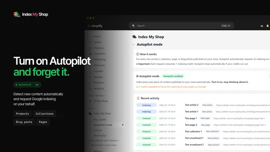 IndexMyShop (on Google) screenshot
