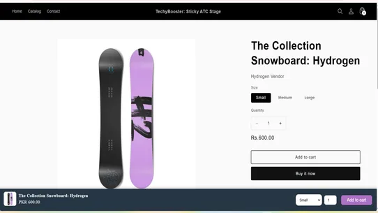 TechyBooster: Sticky ATC screenshot