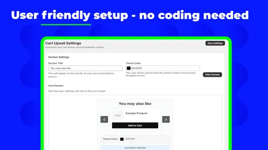 Growify Cart Upsell screenshot