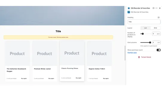 DQ Reorder &amp; Favorites screenshot