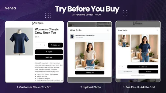 Vensa: AI Virtual Try On screenshot