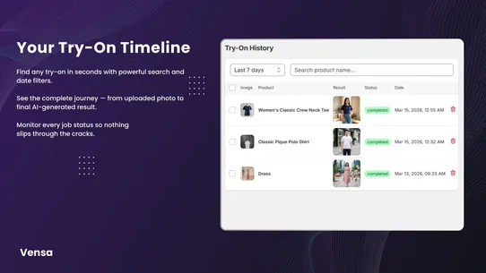Vensa: AI Virtual Try On screenshot