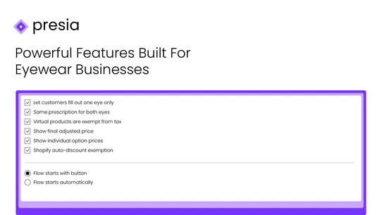Presia: Prescription Eye Lens screenshot