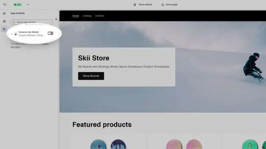 Caracal Lite : Coupon Blocker screenshot