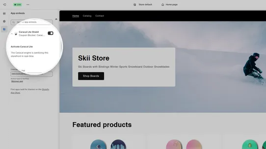 Caracal Lite : Coupon Blocker screenshot