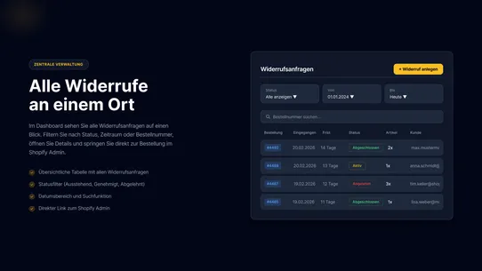 EU Withdrawal Form screenshot