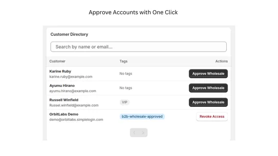 Simple Wholesale B2B screenshot