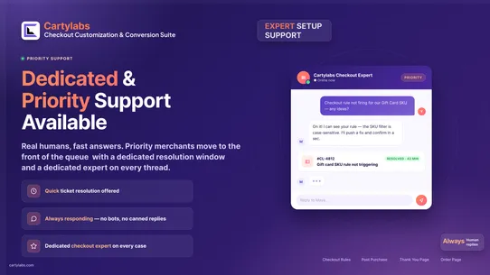 CartyLabs Checkout Customizer screenshot