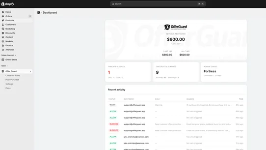 OfferGuard screenshot