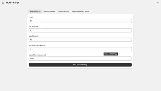 Unilevel MLM Pro screenshot