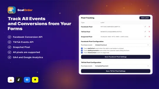 ScalOrder COD Form &amp; Upsells screenshot