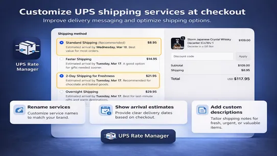 UPS Rate Manager screenshot
