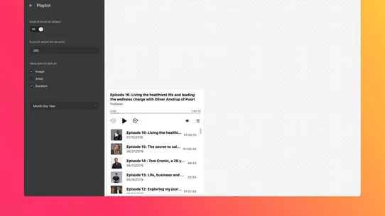 Podcast Player by Elfsight screenshot