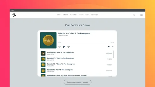 Podcast Player by Elfsight screenshot