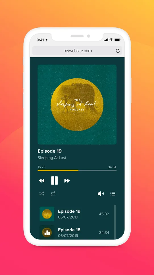 Podcast Player by Elfsight screenshot