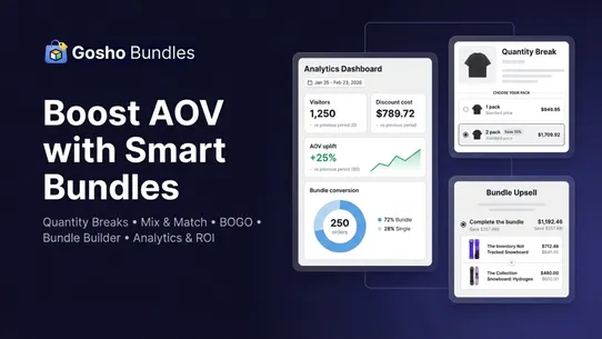 GoSho Bundles &amp; Upsells screenshot