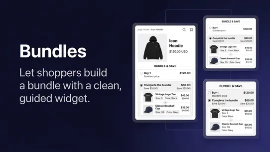 GoSho Bundles &amp; Upsells screenshot