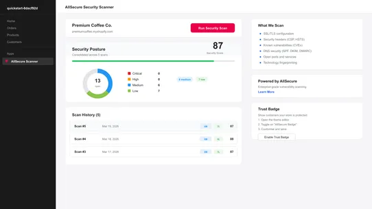AllSecure Security Scanner screenshot