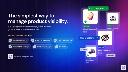 SparkLayer B2B Catalogs screenshot