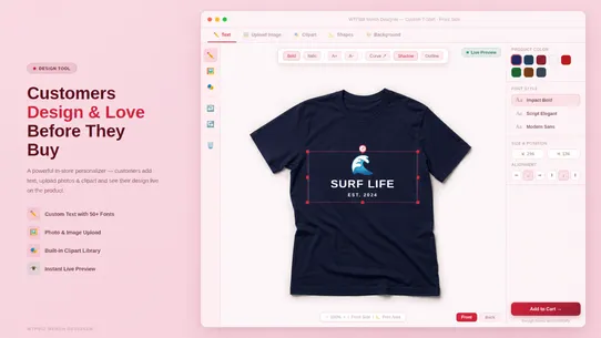 WTPBiz Merch Designer screenshot